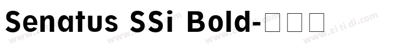 Senatus SSi Bold字体转换